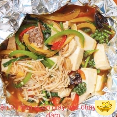 ĐẬU HỦ NON CUỐN GIẤY BẠC CHAY KIỀU ĐÀM