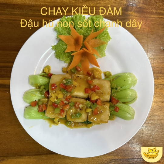 Đậu Hủ Non Sốt Chanh Dây